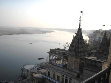 Ganga met tempel